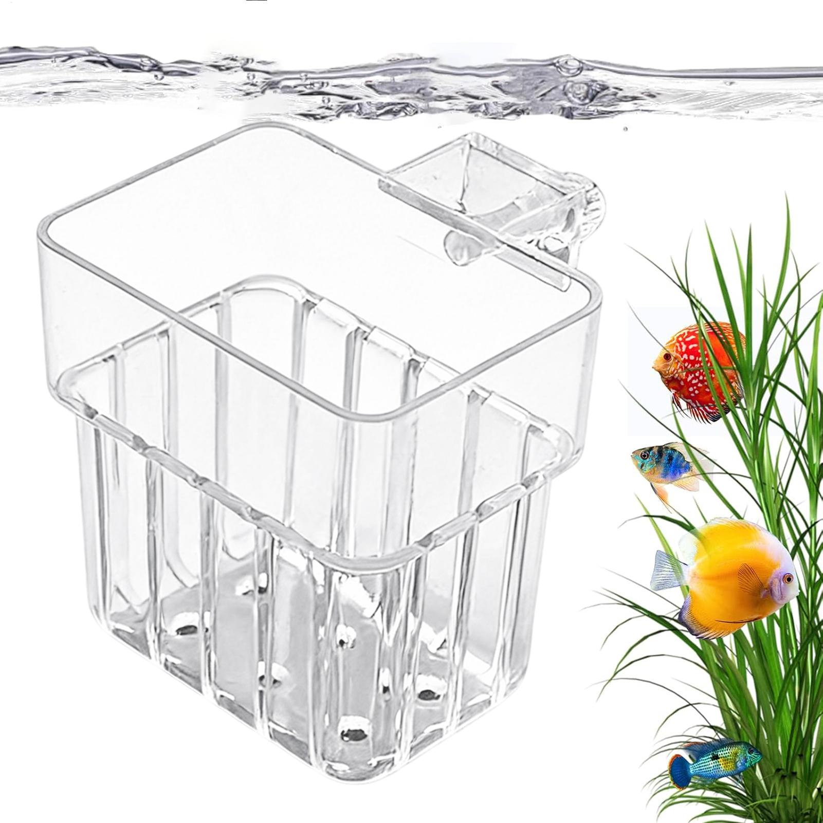 Aquarium Plant Holder - Transparent Hangable Aquarium Plant Holder Pot