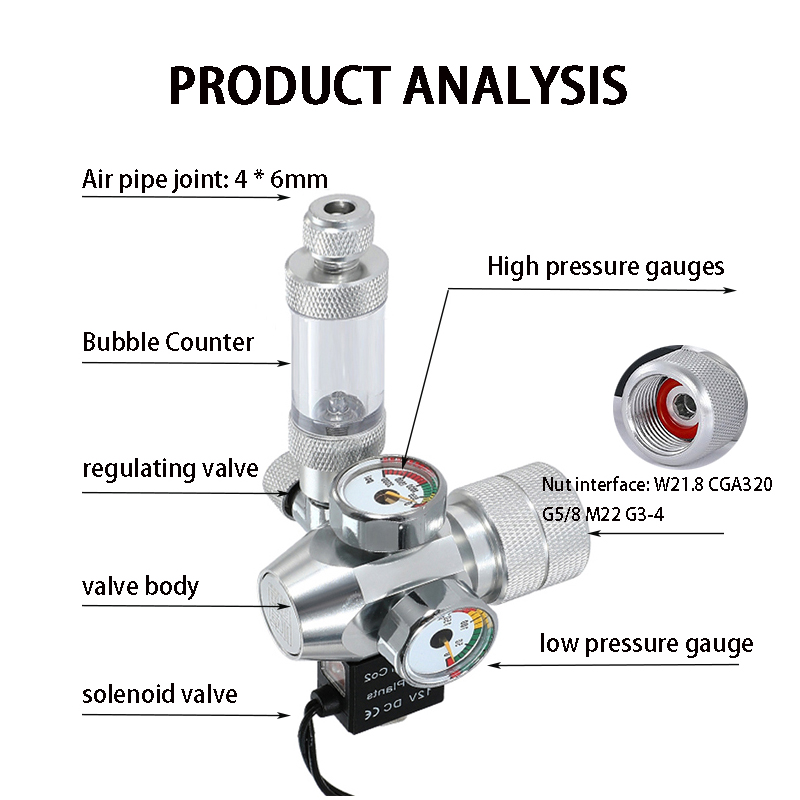 Planted Aquarium Co2 - New DIY Aquarium CO2 Regulator Electromagnetic