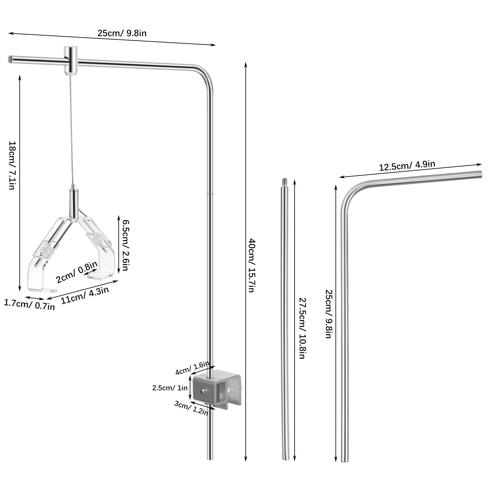 2Pcs Aquarium Lamp Holder Supp - Aquarium Plant Holder review and price