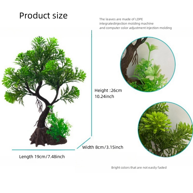 Fish Tank DIY Artificial Aquar - Aquarium Planted Wood review and price