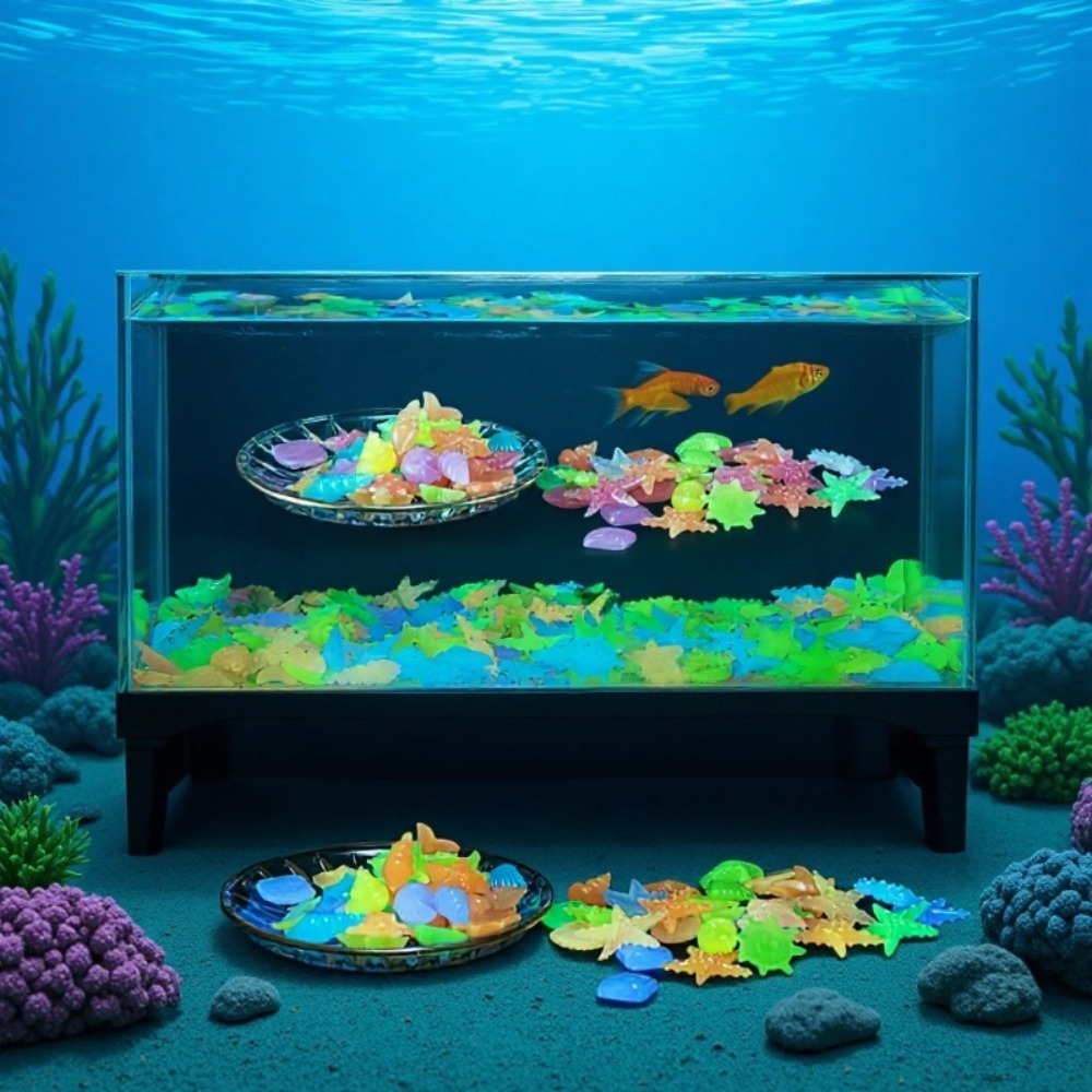 Glowing Luminous Ocean Stones  - Aquarium Plant Nursery review and price