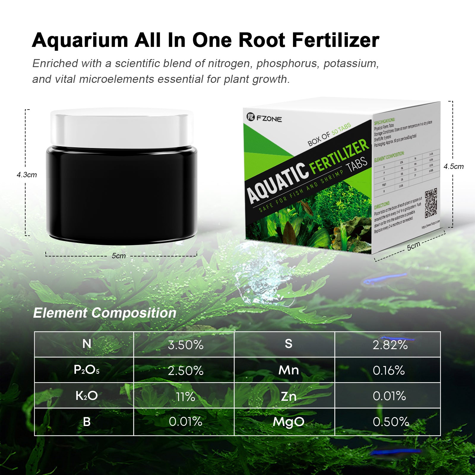 FZONE Root Tabs Freshwater Aqu - Aquarium Plant Root Fertilizer review and price