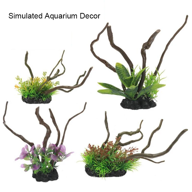 Simulated Fish Aquarium Decora - Aquarium Planted Wood review and price