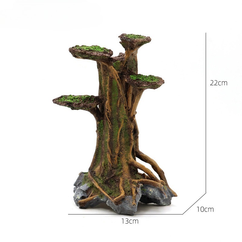 Artificial Moss Tree Driftwood - Aquarium Planted Wood review and price