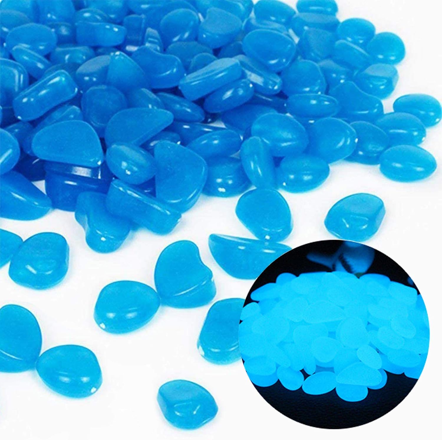 Fish Tank Rocks Glow Blue Pebb - Aquarium Plant Nursery review and price