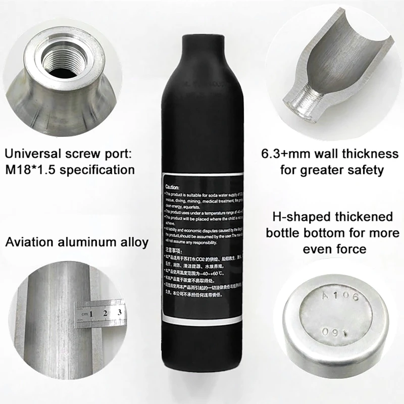 High Pressure Bottle Thread M1 - Planted Aquarium Co2 review and price